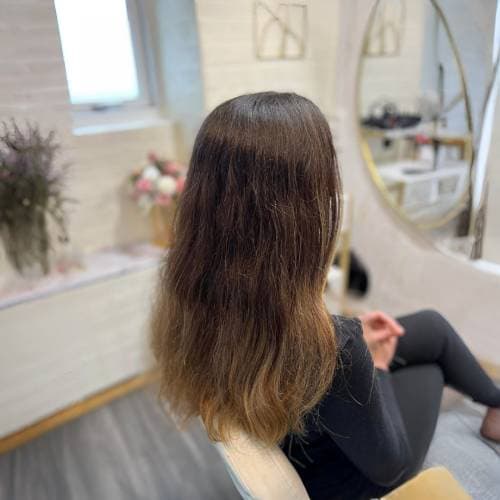 Dameklip før og efter - Before